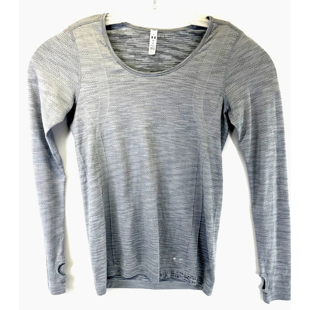 Under‎ Armour Threadborne Womens Small Grey Pullover Shirt (AA2) NW/OTs